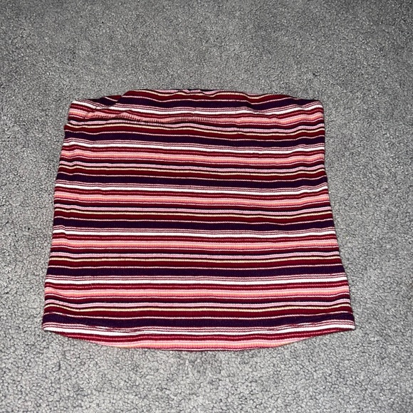 Red striped tube top from American Eagle size XS - Picture 1 of 3